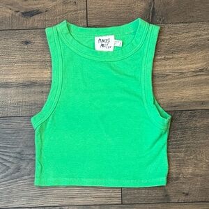Princess Polly Bright Green Sleeveless Crop Top